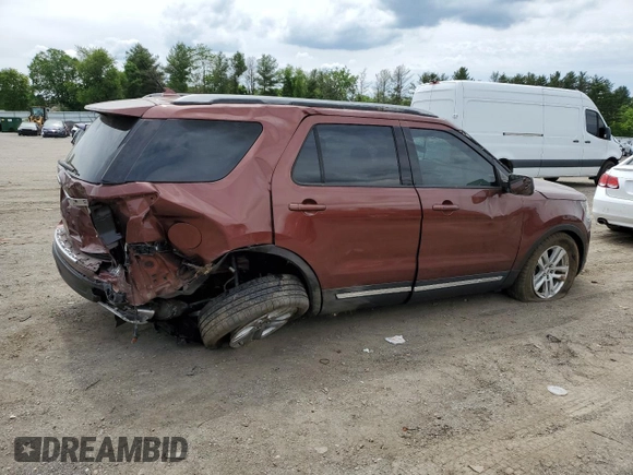2018 Ford Explorer XLT with VIN 1FM5K8D81JGA11477, listed as a Copart auction lot 58386475 with 93,818 mi miles and Salvage title. Bid and sale history available at DreamBid. Image 3.