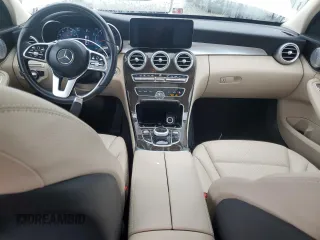2021 Mercedes-Benz C 300 with VIN W1KWF8DB0MR645662, listed as a Copart auction lot 86515424 with 59,855 mi miles and Salvage Title. Bid and sale history available at carsss.com. Image 8.