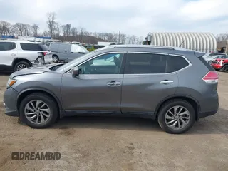 2015 Nissan Rogue SL with VIN 5N1AT2MV9FC858339, listed as a IAAI auction lot 41847604 with 147,894 mi miles. Bid and sale history available at carsss.com. Image 14.