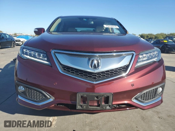 2018 Acura RDX w/Advance Pkg with VIN 5J8TB3H77JL000590, listed as a Copart auction lot 79733314 with 57,924 mi miles and Clean Title. Bid and sale history available at carsss.com. Image 5.
