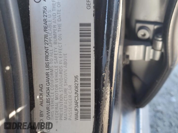 2018 Audi A6 Sport z VIN WAUF3AFC3JN082705, wystawiony jako Copart lot #81894614 z przebiegiem 139 977 mil mil oraz Szkoda całkowita • Salvage title. Historia ofert i sprzedaży dostępna na DreamBid. Obrazek 12.