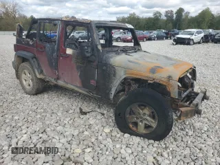 2013 Jeep Wrangler Unlimited Sport RHD with VIN 1C4BJWKGXDL507382, listed as a Copart auction lot 74487744 with Not provided miles and Non repairable. Bid and sale history available at DreamBid. Image 4.
