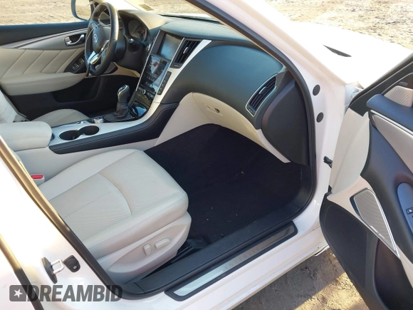 2021 Infiniti Q50 Luxe z VIN JN1EV7BR1MM755462, wystawiony jako IAAI lot #41559105 z przebiegiem 56 016 mil mil oraz . Historia ofert i sprzedaży dostępna na DreamBid. Obrazek 5.