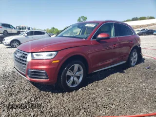 2018 Audi Q5 Premium Plus with VIN WA1BNAFY8J2106595, listed as a Copart auction lot 52963145 with 78,211 mi miles and Salvage title. Bid and sale history available at DreamBid. Image 1.