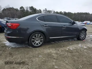 2016 Kia Cadenza Premium with VIN KNALN4D76G5217947, listed as a Copart auction lot 46109295 with 105,842 mi miles and Salvage Title. Bid and sale history available at carsss.com. Image 3.