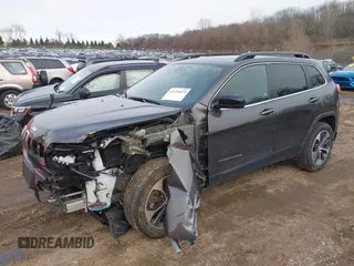 2022 Jeep Cherokee Limited with VIN 1C4PJMDX2ND501286, listed as a IAAI auction lot 41196619 with 54,975 mi miles and . Bid and sale history available at DreamBid. Image 17.