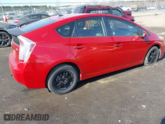 2012 Toyota Prius One with VIN JTDKN3DU1C5423301, listed as a IAAI auction lot 41691854 with 91,239 mi miles and . Bid and sale history available at carsss.com. Image 4.