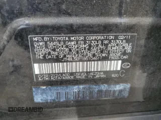 2011 Lexus LS 460 z VIN JTHBL5EF1B5104611, wystawiony jako Copart lot #49209505 z przebiegiem 155 503 mil mil oraz Szkoda całkowita • Salvage title. Historia ofert i sprzedaży dostępna na DreamBid. Obrazek 15.