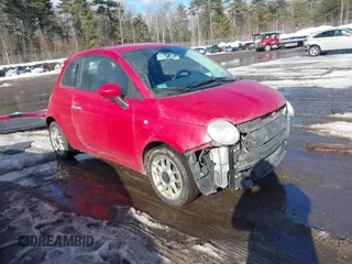 2012 FIAT 500 Pop with VIN 3C3CFFAR4CT125168, listed as a IAAI auction lot 41679258 with 148,938 mi miles. Bid and sale history available at carsss.com. Image 1.