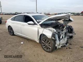 2021 Honda Accord EX-L with VIN 1HGCV1F51MA059843, listed as a Copart auction lot 58051255 with 35,719 mi miles and Salvage title. Bid and sale history available at DreamBid. Image 4.