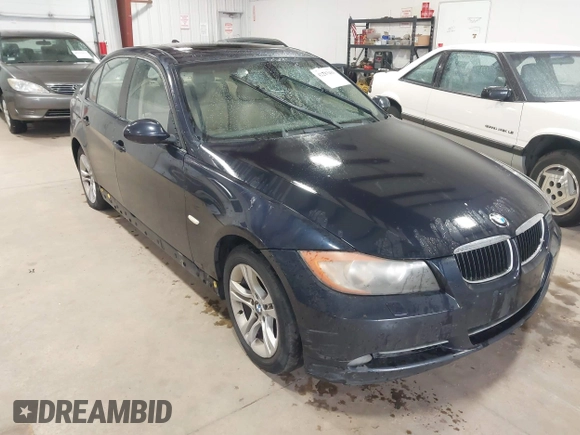 2008 BMW 3 Series 328xi with VIN WBAVC93518K037807, listed as a IAAI auction lot 42203483 with 161,491 mi miles and . Bid and sale history available at carsss.com. Image 6.