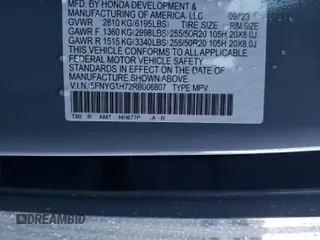 2024 Honda Pilot Touring with VIN 5FNYG1H72RB006807, listed as a Copart auction lot 77688243 with 1,331 mi miles and Salvage Title. Bid and sale history available at carsss.com. Image 14.