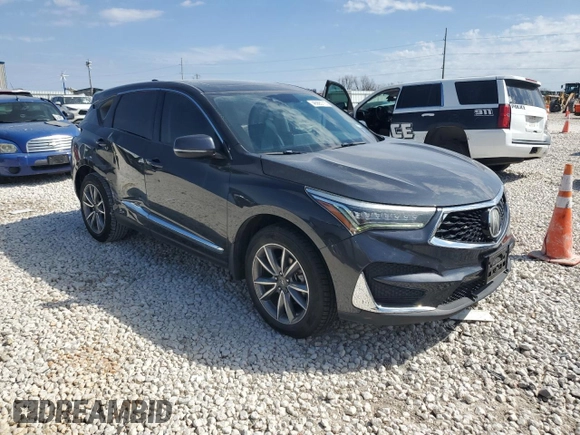 2019 Acura RDX w/Technology Pkg with VIN 5J8TC1H56KL010321, listed as a Copart auction lot 46995715 with 128,088 mi miles and Salvage Title. Bid and sale history available at carsss.com. Image 4.