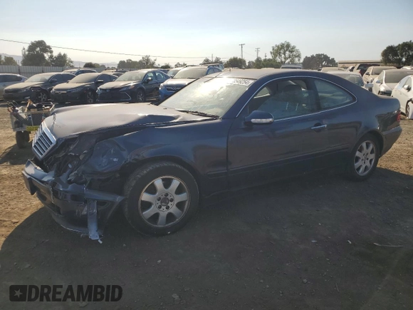 2000 Mercedes-Benz CLK 320/430 with VIN WDBLJ65G4YF161087, listed as a Copart auction lot 73549254 with 236,864 mi miles and Salvage Title. Bid and sale history available at DreamBid. Image 1.