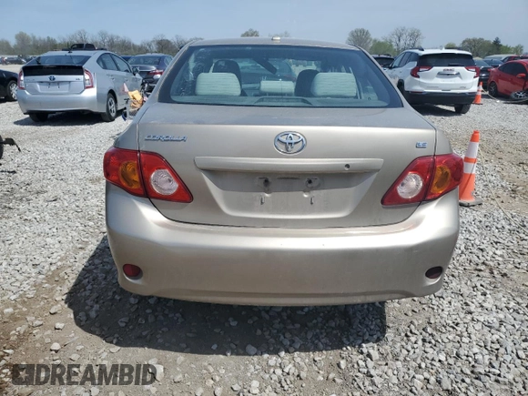 2010 Toyota Corolla with VIN 1NXBU4EEXAZ324233, listed as a Copart auction lot 53998685 with 0 mi miles and Salvage Title. Bid and sale history available at carsss.com. Image 6.