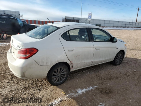 2017 Mitsubishi Mirage G4 SE with VIN ML32F4FJ1HHF11654, listed as a Copart auction lot 83892664 with 59,292 mi miles and Salvage Title. Bid and sale history available at carsss.com. Image 3.