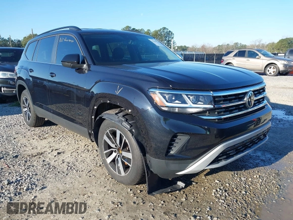 2022 Volkswagen Atlas SE with VIN 1V2DP2CA4NC532255, listed as a IAAI auction lot 41596701 with 33,352 mi miles and . Bid and sale history available at DreamBid. Image 1.