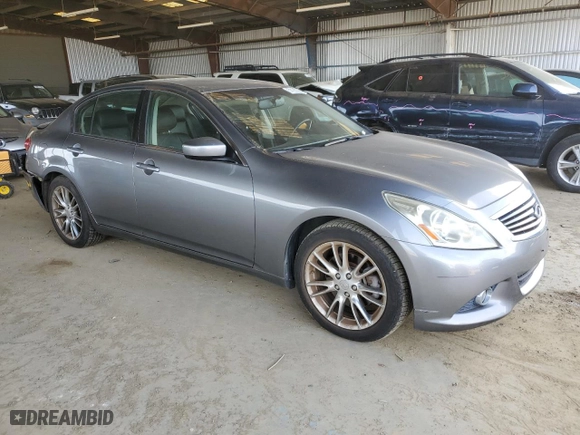 2010 Infiniti G37 Sedan Journey with VIN JN1CV6AP8AM401340, listed as a Copart auction lot 51185595 with 0 mi miles and Salvage Title. Bid and sale history available at carsss.com. Image 4.