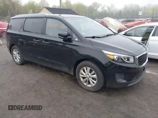 2016 Kia Sedona LX with VIN KNDMB5C1XG6171343, listed as a IAAI auction lot 42183042 with 87,740 mi miles. Bid and sale history available at carsss.com. Image 1.