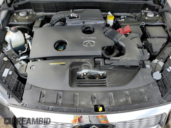 2025 Infiniti QX55 Luxe with VIN 3PCAJ5JRXSF106746, listed as a Copart auction lot 54404335 with 4,466 mi miles and Salvage title. Bid and sale history available at DreamBid. Image 12.