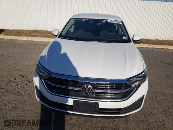 2023 Volkswagen Jetta S with VIN 3VW4M7BU4PM011134, listed as a Copart auction lot 76444894 with 25,888 mi miles and Salvage title. Bid and sale history available at DreamBid. Image 5.