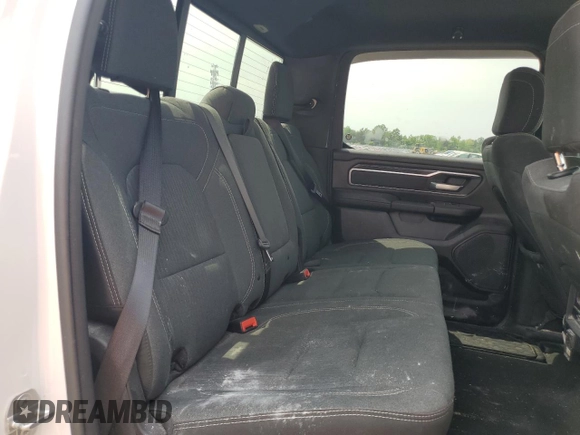 2021 Ram 1500 Big Horn with VIN 1C6SRFFTXMN696546, listed as a Copart auction lot 57255845 with 64,550 mi miles and Salvage title. Bid and sale history available at DreamBid. Image 10.