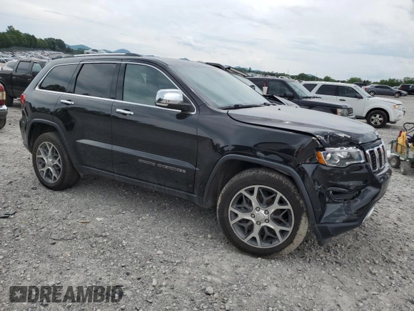 2019 Jeep Grand Cherokee Limited with VIN 1C4RJFBG3KC782099, listed as a Copart auction lot 59717415 with 70,596 mi miles and Salvage title. Bid and sale history available at DreamBid. Image 4.