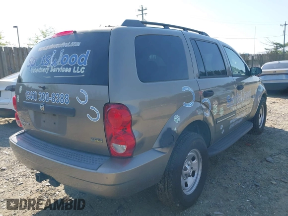 2007 Dodge Durango SLT with VIN 1D8HB48P77F549418, listed as a IAAI auction lot 42081636 with 275,693 mi miles and . Bid and sale history available at DreamBid. Image 4.