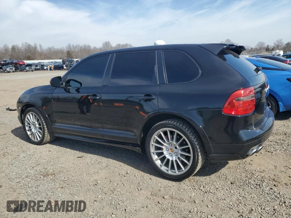 2009 Porsche Cayenne GTS with VIN WP1AD29P69LA62369, listed as a Copart auction lot 46684985 with 139,856 mi miles and Salvage title. Bid and sale history available at DreamBid. Image 2.