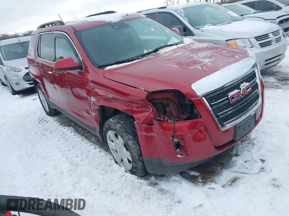 2014 GMC Terrain SLE with VIN 2GKFLWEK6E6171496, listed as a IAAI auction lot 41575131 with 155,550 mi miles. Bid and sale history available at carsss.com. Image 1.