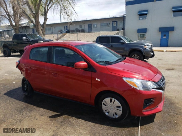 2024 Mitsubishi Mirage ES with VIN ML32AUHJ6RH012553, listed as a Copart auction lot 52532995 with 7,706 mi miles and Clean Title. Bid and sale history available at carsss.com. Image 4.