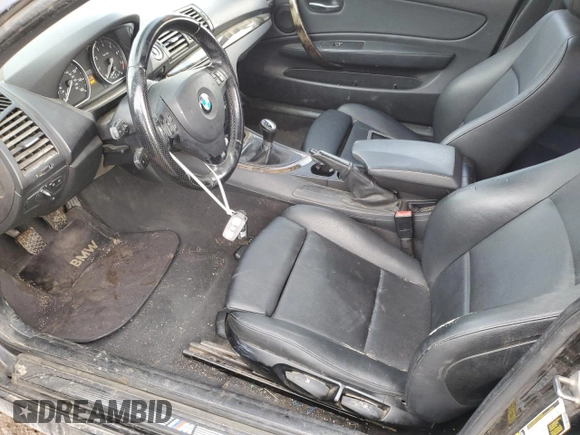 2010 BMW 1 Series 128i with VIN WBAUP9C56AVF46220, listed as a Copart auction lot 42597075 with 186,212 mi miles and Clean Title. Bid and sale history available at DreamBid. Image 9.