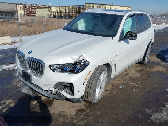 2023 BMW X5 xDrive45e with VIN 5UXTA6C00P9P14126, listed as a IAAI auction lot 41553162 with 36,654 mi miles. Bid and sale history available at carsss.com. Image 17.