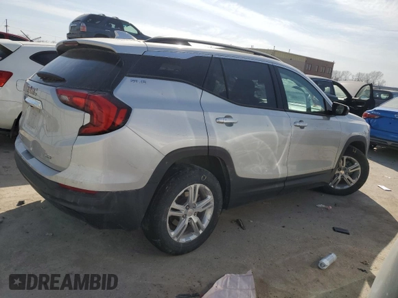 2019 GMC Terrain SLE with VIN 3GKALTEV8KL199780, listed as a Copart auction lot 48692715 with 117,365 mi miles and Salvage Title. Bid and sale history available at carsss.com. Image 3.