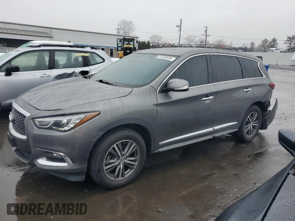 2019 Infiniti QX60 PURE with VIN 5N1DL0MM5KC510704, listed as a Copart auction lot 51226535 with 88,966 mi miles and Salvage Title. Bid and sale history available at carsss.com. Image 1.