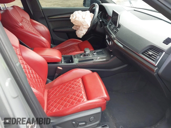 2019 Audi SQ5 Prestige with VIN WA1C4AFY2K2071710, listed as a IAAI auction lot 41893399 with 90,393 mi miles. Bid and sale history available at carsss.com. Image 5.