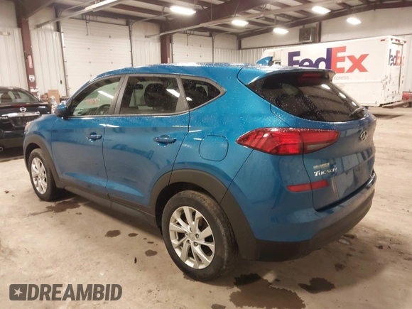 2019 Hyundai Tucson SE with VIN KM8J2CA48KU027746, listed as a IAAI auction lot 41986052 with 93,261 mi miles. Bid and sale history available at carsss.com. Image 3.