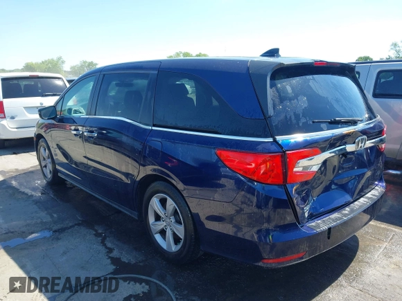 2019 Honda Odyssey EX-L with VIN 5FNRL6H78KB096922, listed as a IAAI auction lot 42008685 with 116,723 mi miles and . Bid and sale history available at DreamBid. Image 14.