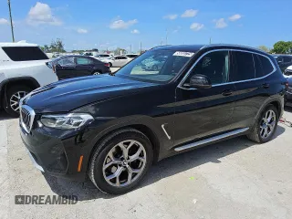 2024 BMW X3 sDrive30i with VIN 5UX43DP08R9U54610, listed as a Copart auction lot 56055725 with 35,762 mi miles and Clean Title. Bid and sale history available at DreamBid. Image 1.