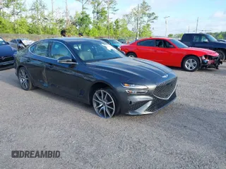 2023 Genesis G70 2.0T with VIN KMTG34TA4PU126965, listed as a IAAI auction lot 41971103 with 27,304 mi miles. Bid and sale history available at carsss.com. Image 1.