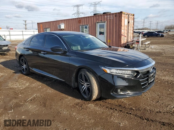 2021 Honda Accord Touring z VIN 1HGCV2F91MA010764, wystawiony jako Copart lot #51545885 z przebiegiem 96 820 mil mil oraz Szkoda całkowita • Salvage title. Historia ofert i sprzedaży dostępna na DreamBid. Obrazek 4.
