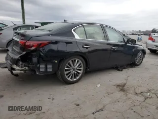 2024 Infiniti Q50 Luxe with VIN JN1EV7BR9RM632130, listed as a Copart auction lot 82011124 with Not Provided miles and Salvage Title. Bid and sale history available at DreamBid. Image 3.