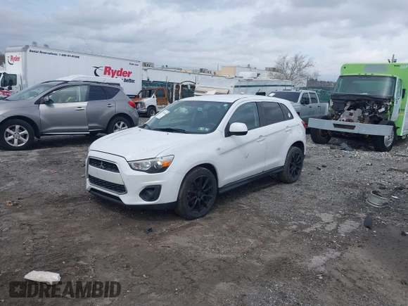 2014 Mitsubishi Outlander Sport ES with VIN 4A4AR3AU4EE013172, listed as a IAAI auction lot 41953645 with 145,322 mi miles. Bid and sale history available at carsss.com. Image 2.