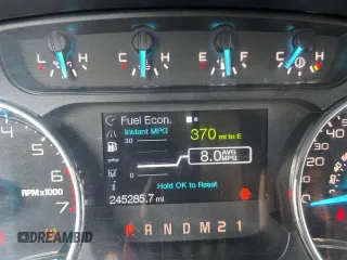 2012 Ford F-150 XL with VIN 1FTFW1ET6CFA07070, listed as a Copart auction lot 53743175 with 245,287 mi miles and Clean Title. Bid and sale history available at DreamBid. Image 8.