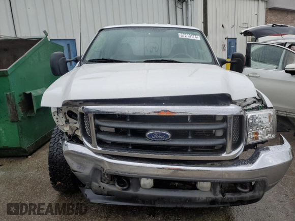 2003 Ford Super Duty F-250 XL with VIN 1FTNW20F23EA78324, listed as a Copart auction lot 87219174 with 407,669 mi miles and Salvage Title. Bid and sale history available at carsss.com. Image 5.