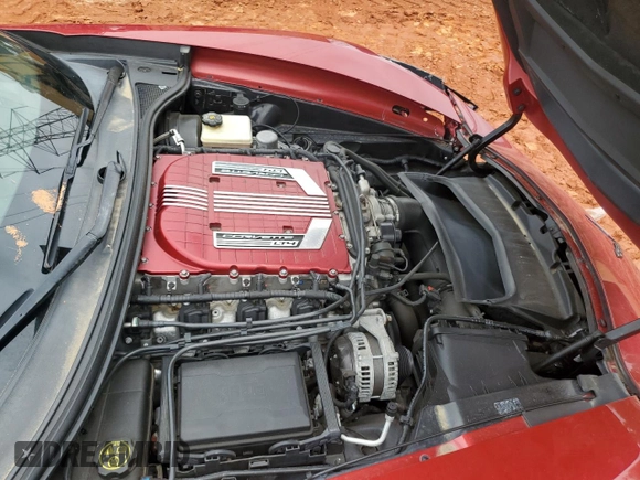2015 Chevrolet Corvette Z06 3LZ with VIN 1G1YU2D63F5603319, listed as a Copart auction lot 58867005 with 25,385 mi miles and Salvage title. Bid and sale history available at DreamBid. Image 11.