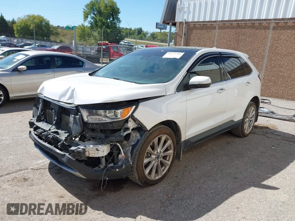 2018 Ford Edge Titanium with VIN 2FMPK4K86JBB39225, listed as a IAAI auction lot 40492704 with 203,252 mi miles. Bid and sale history available at carsss.com. Image 2.
