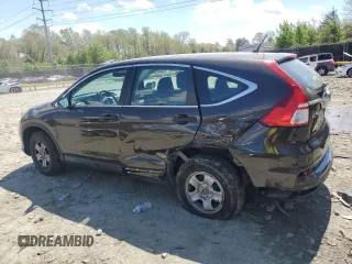2015 Honda CR-V LX with VIN 2HKRM4H32FH621981, listed as a Copart auction lot 52135925 with 38,562 mi miles and Salvage Title. Bid and sale history available at DreamBid. Image 2.