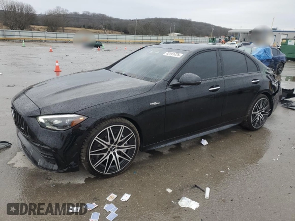 2024 Mercedes-Benz C 43 AMG z VIN W1KAF8HB1RR193362, wystawiony jako Copart lot #43191475 z przebiegiem 539 mil mil oraz Czysty tytuł • Clean title. Historia ofert i sprzedaży dostępna na DreamBid. Obrazek 1.