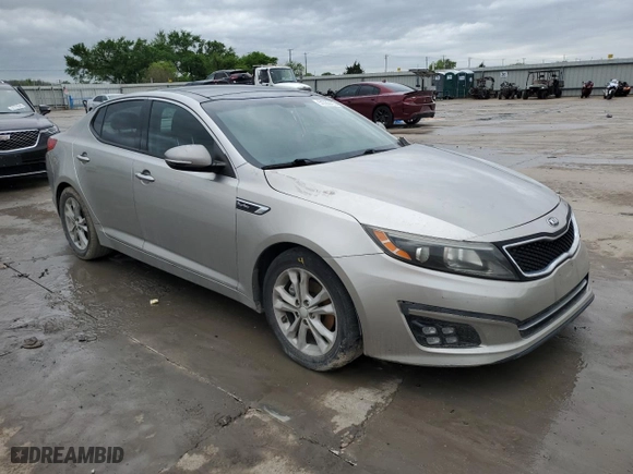 2013 Kia Optima EX with VIN 5XXGN4A7XDG220009, listed as a Copart auction lot 51785415 with 0 mi miles and Salvage Title. Bid and sale history available at carsss.com. Image 4.